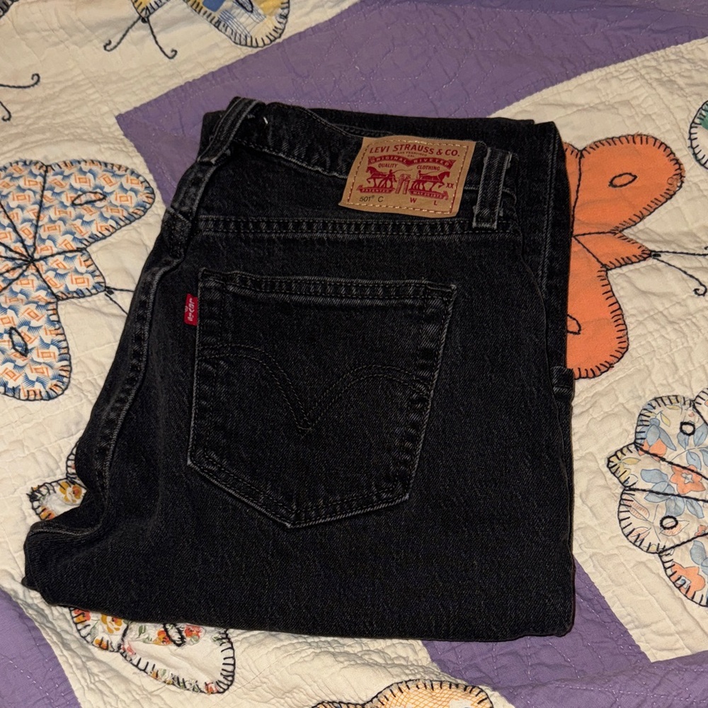 Levi's women’s 501 curve jeans in Deep Black